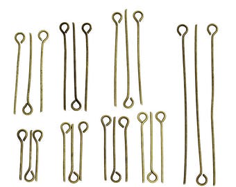 50 Bronze buckle head stud nails - set of 50 nails 18mm 20mm 28mm 30mm 50mm