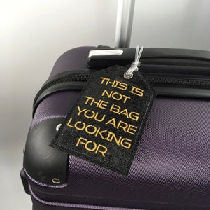 Funny Star Wars Bag Tag: Jedi Mind Trick Luggage Tag With ID Sleeve