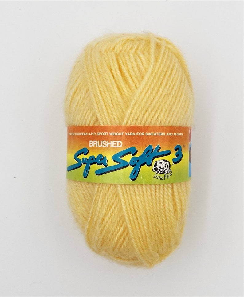 Lana Moro Super Soft Yarn Yellow DK Yarn 3 Skeins Available Etsy