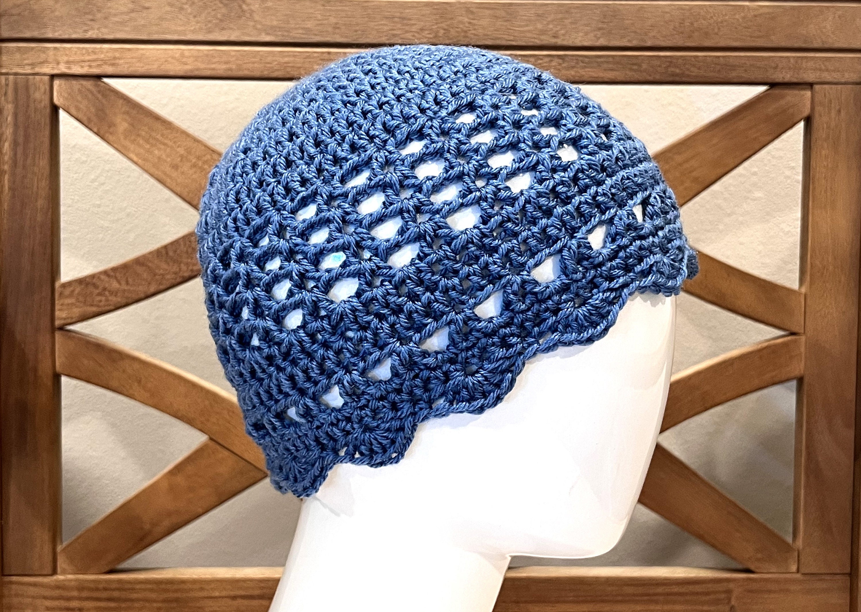 Lacy Crochet Cloche in Choice of Color, Flapper Style Hat  display picture 1