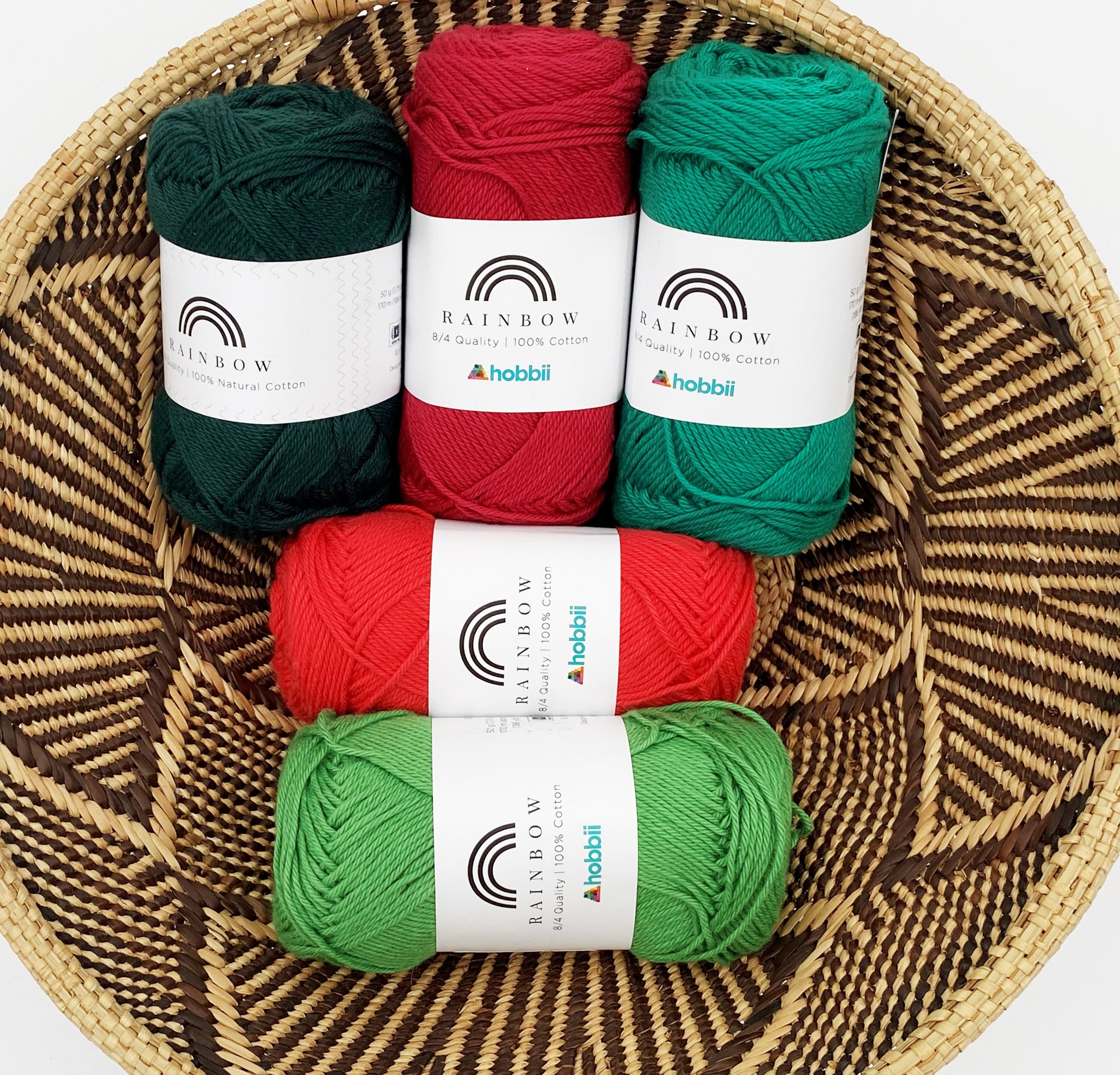 毛糸 RAINBOW cotton 8/8 26玉
