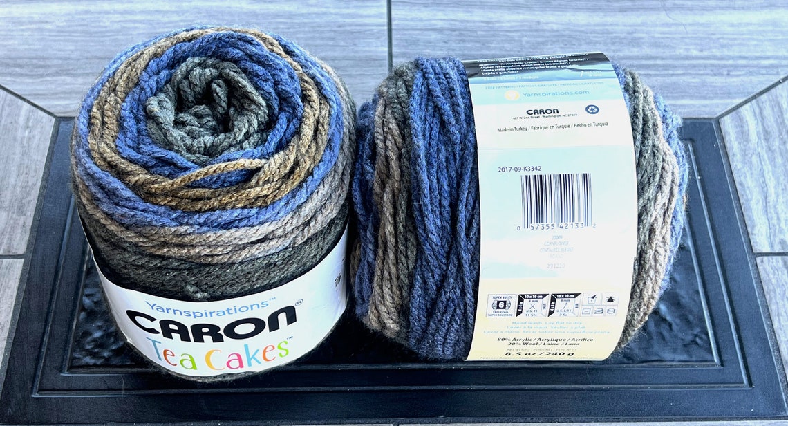Caron Tea Cakes Yarn Acrylic Wool Blend 2 Colors Available Etsy