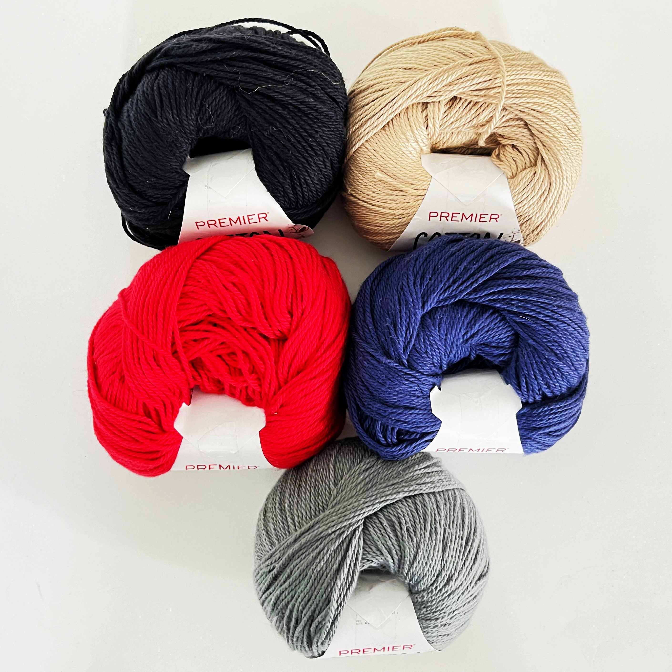 Yarn Clothes Spring Premier Cotton Sprout Yarn, Destash DK Weight 230 Yards in Multiple ...