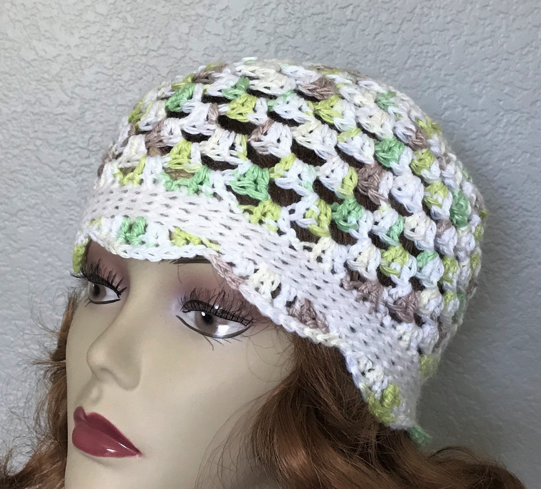 white flapper hat