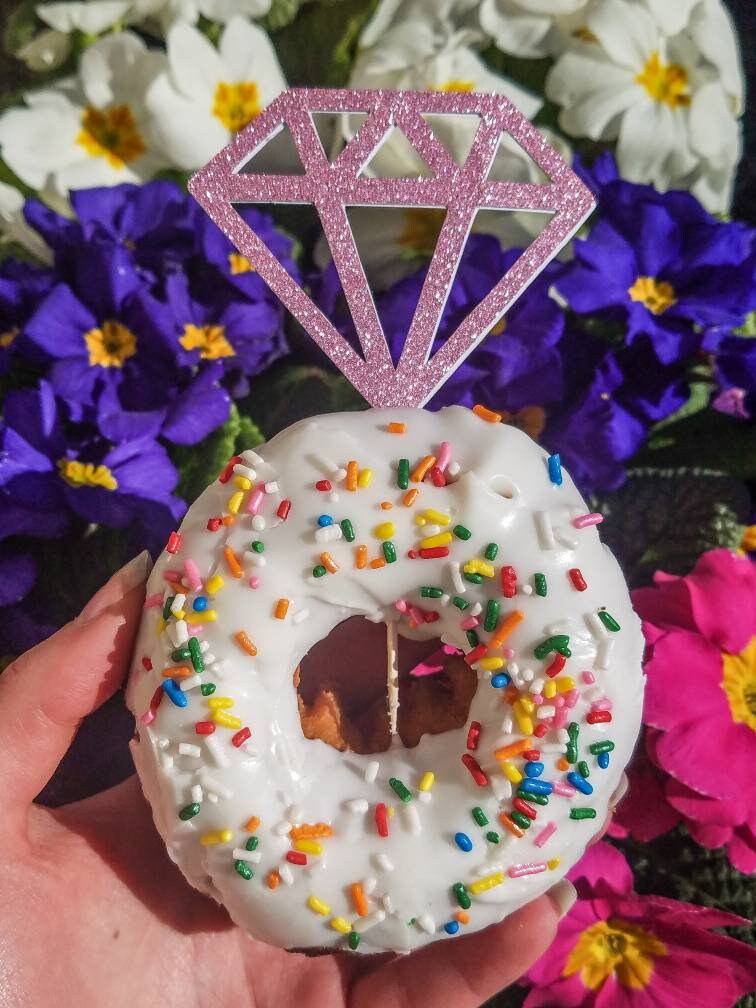 Diamond Doughnut Topper Doughnut Toppers Engagement Ring Etsy.de