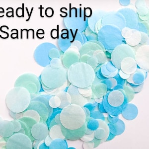 Pastel Blue Tissue Paper Confetti: Party & Shower Decor