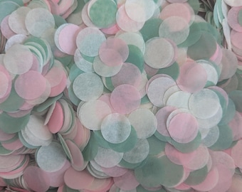 Baby Shower Confetti, Bridal Shower Confetti, Pink Confetti, Sage Green Confetti, Cream Confetti, Tissue Paper Confetti, Bridal Shower Decor