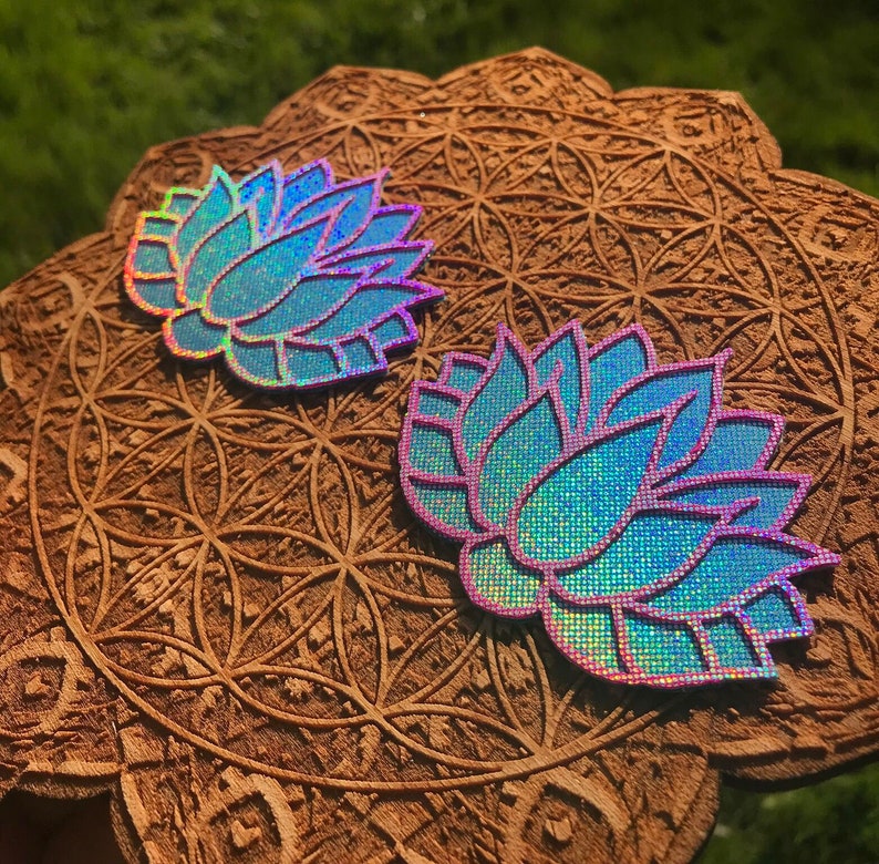 Blue /& Pink Holo Lotus