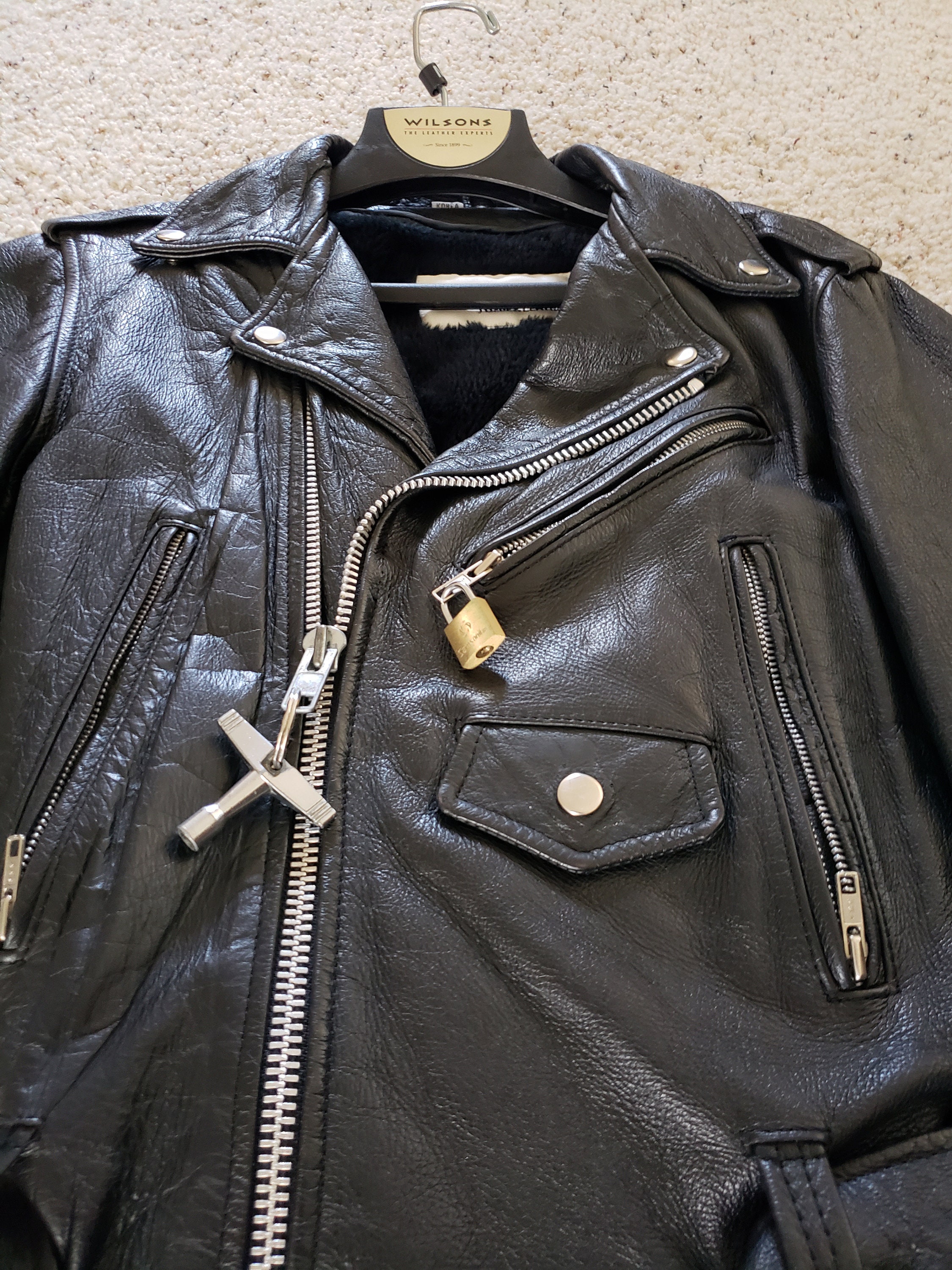 Vintage Wilson's Leather Moto Jacket - Etsy Canada
