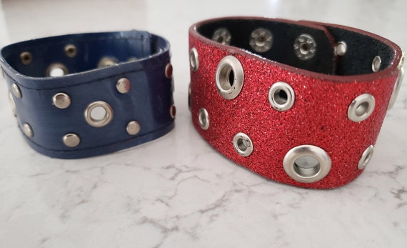 2 Rock N Roll Wrist Cuffs Gem
