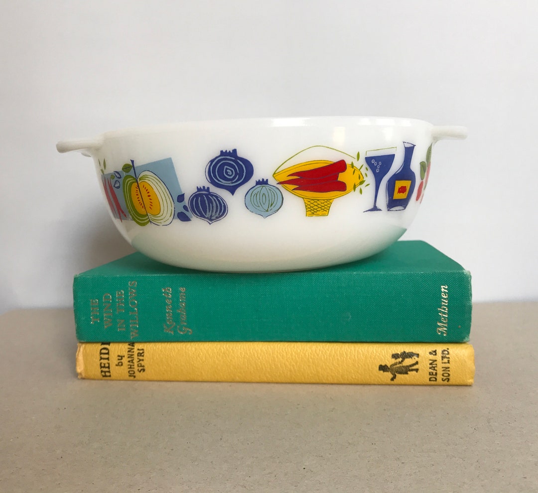 Vintage JAJ Pyrex Fiesta Casserole Dish 1960s Vintage Pyrex Etsy