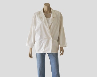 white cotton summer jackets