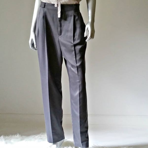 1980's Black High Waisted Pants by Express Tricot main image 1
