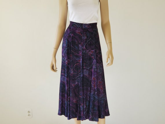 1990s Vintage Longline Skirt, Koret Midi Panel Ski