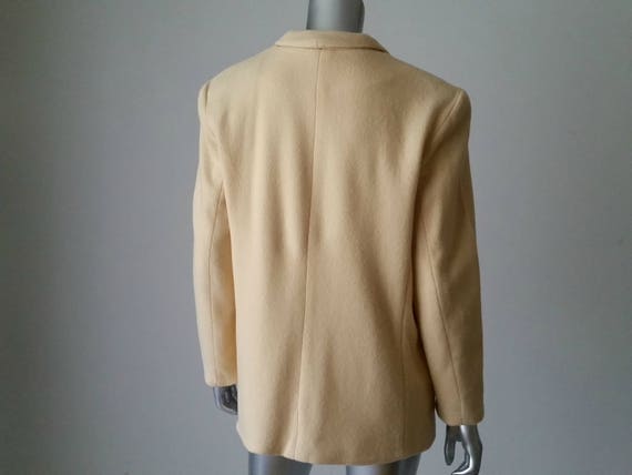 1980s Vintage Oversized Wool Blend Jacket. Double… - image 2