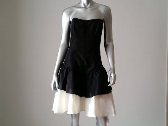 1980s Vintage Jessica McClintock Gunne Sax Black a