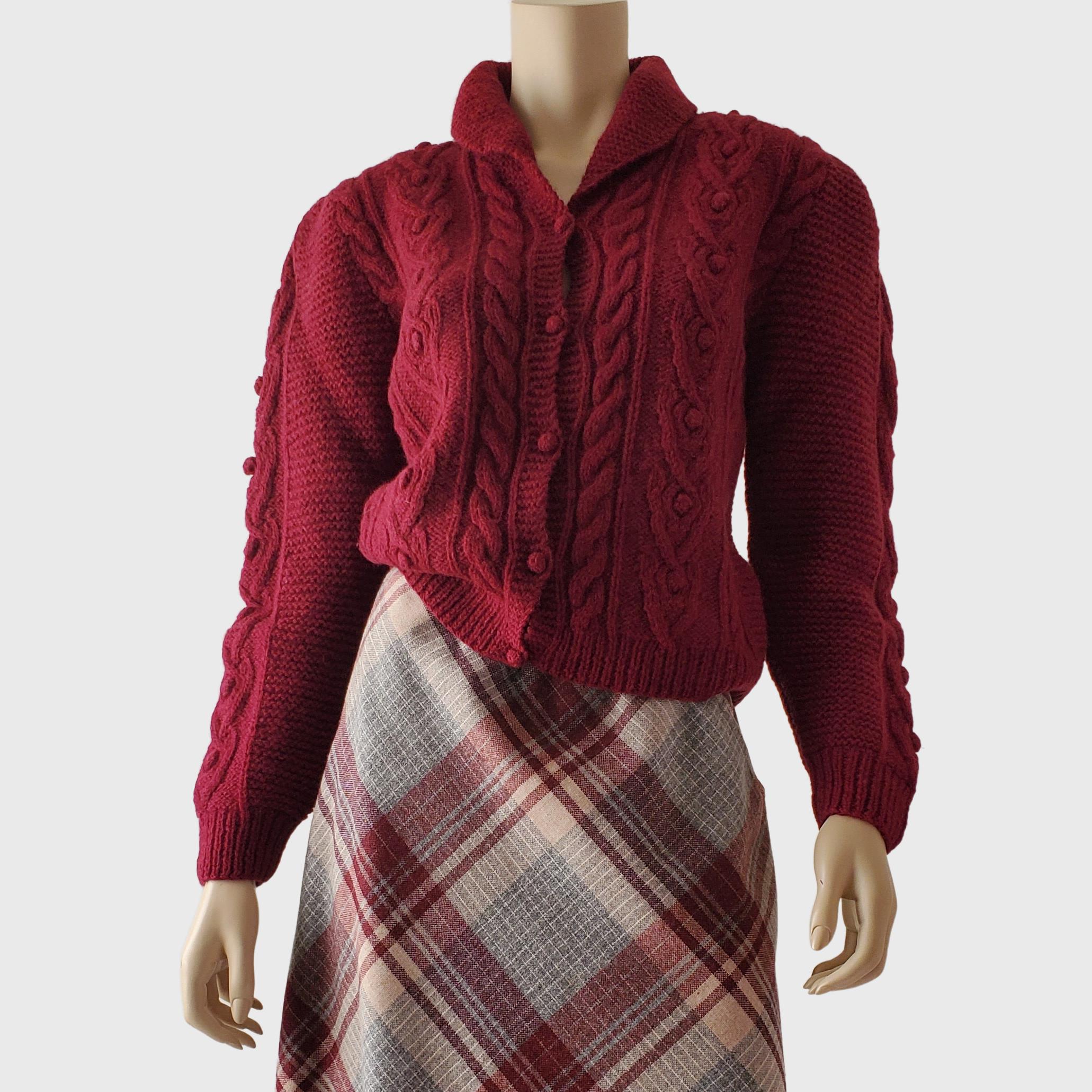 新品未使用select calin mutton sleeve knit Slub Yarn Mixed Bias Mesh Prime-Over Crew Neck Knit Pullover