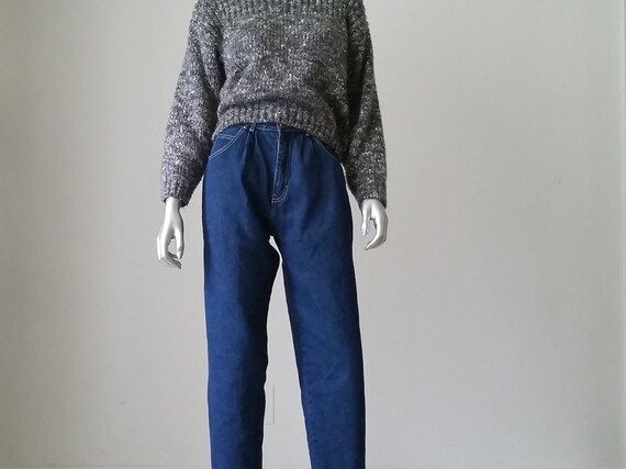 1980s Vintage Jeans, High Waisted Baggy Jeans Sas… - image 2