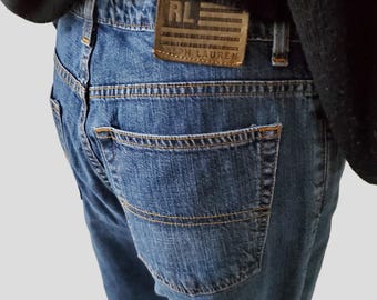Vintage 90er Jahre Ralph Lauren Schlagjeans: Polo Jeans Co. Denim