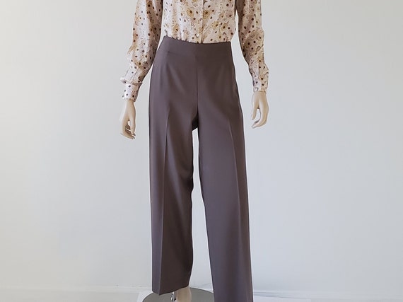 1990s Vintage Wide Leg Wool Pants, Talbots High Wa