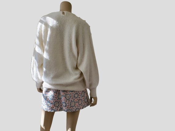 1980s/90s Vintage Angora Rabbit Blend Sweater, Fu… - image 2