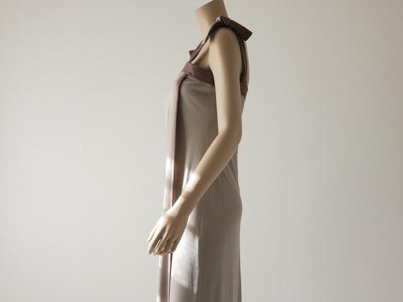 1970s Vintage Maxi Dress, Kay Unger Dress, Beige … - image 5