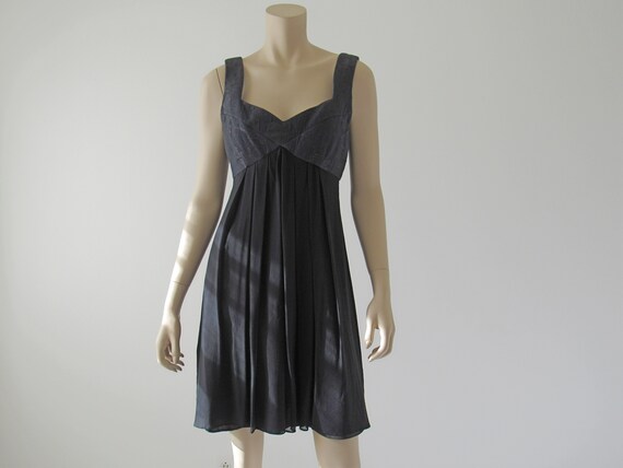1990s Vintage Silk Chiffon Babydoll Dress, Donna R