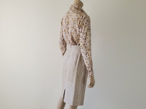 1980s Vintage Linen Skirt, Talbots Skirt, Linen P… - image 5