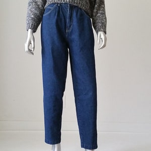 1980s Vintage Jeans, High Waisted Baggy Jeans Sasson, Jeans 80s, Pleated Jeans, Tapered Jeans, Mom Jeans, Cotton Jeans