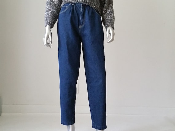 1980s Vintage Jeans, High Waisted Baggy Jeans Sas… - image 1