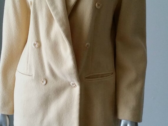 1980s Vintage Oversized Wool Blend Jacket. Double… - image 5
