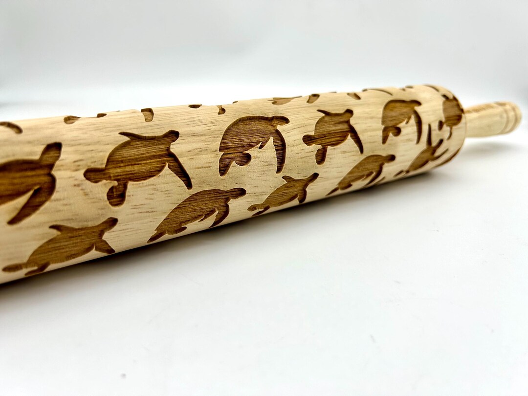 Embossed Sea Turtle Rolling Pin, Cookie Dough, Pottery - Etsy