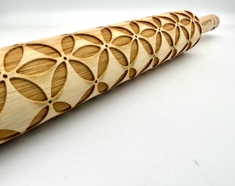 Rolling Pin: Orange Peel | embossed cookies clay pottery décor baking gift