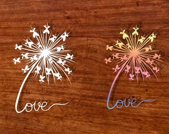 Love Papercut, Dandelion, butterflies, love, DIY papercut, template, hearts, bows, papercut template, instant download, allium, hand drawn