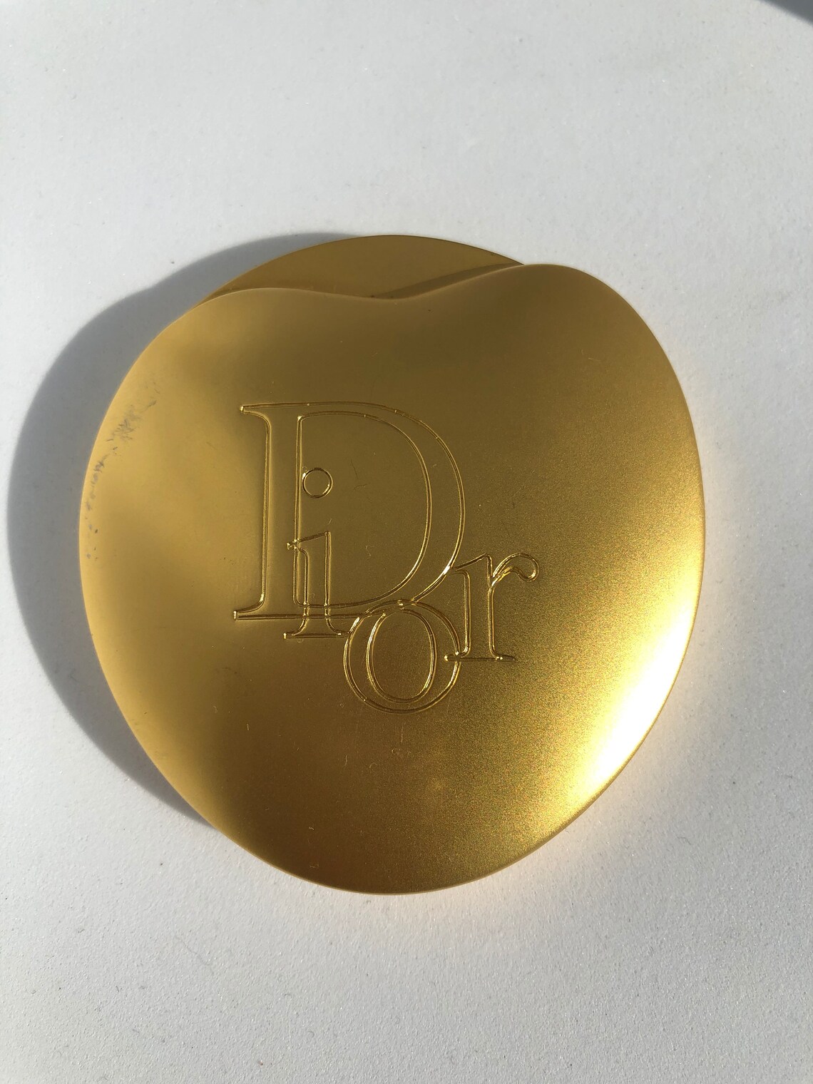Vintage Dior Perfume Gold Tone Sliding Hand Compact Mirror Etsy