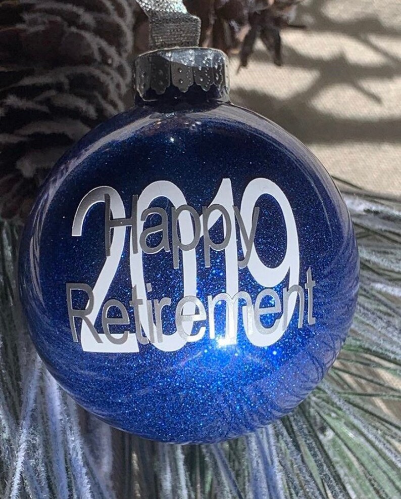 Happy Retirement Retirement Gift Christmas Ornament Etsy