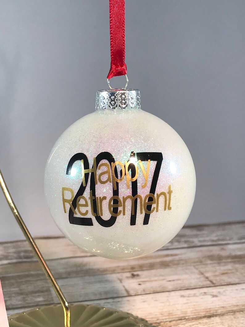 Happy Retirement Retirement Gift Christmas Ornament Etsy
