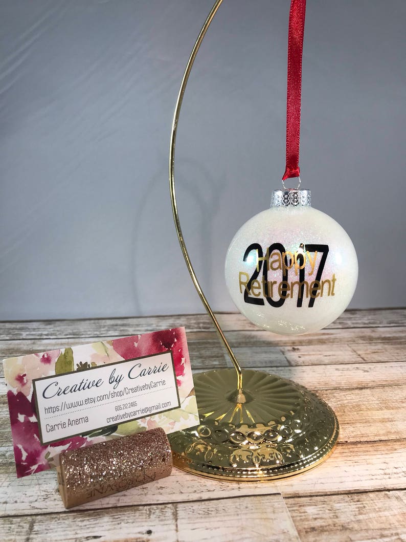 Happy Retirement Retirement Gift Christmas Ornament | Etsy