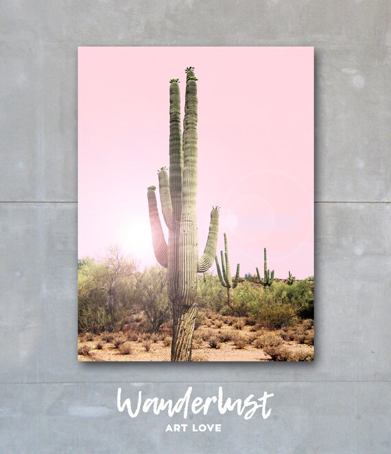 vintage postar Poster costal prints Digital Download Cactus print Boho Print Watercolour Flowers Printable Wall Art