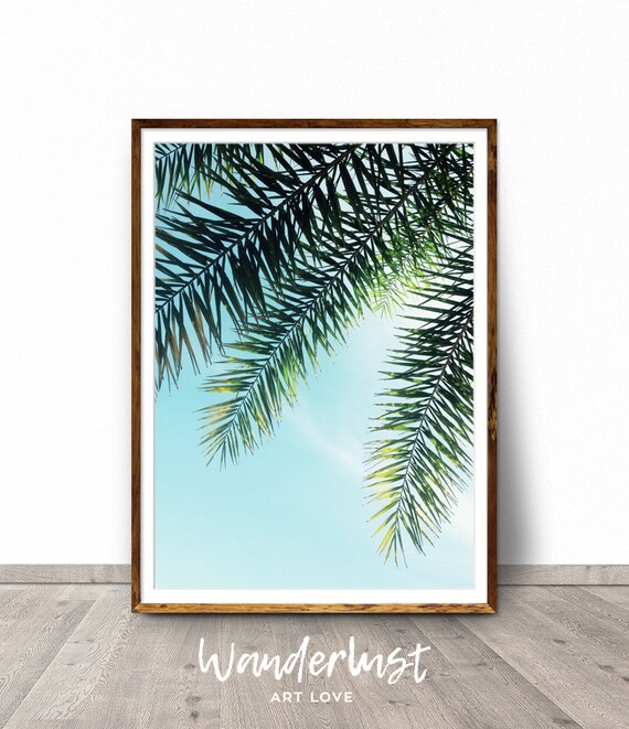 Palm Trees Pattern Printable Wall Art