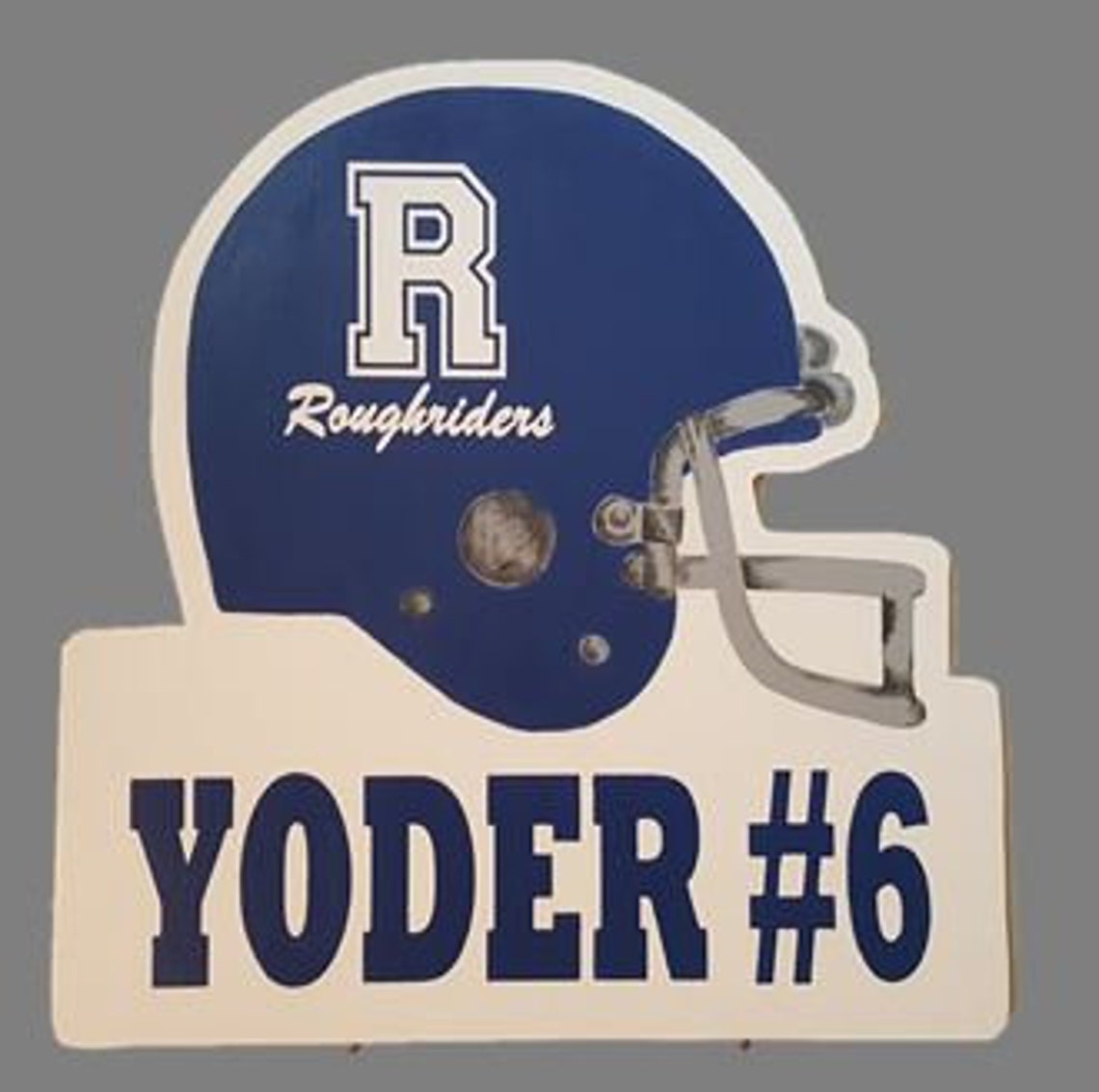 Football Helmet Wooden Yard Art Sign All Sports can be done Etsy