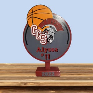 Custom Trophy Size Sport Sign; All sports can be done and personalized