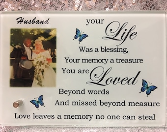 Memorial bereavement memory plaque