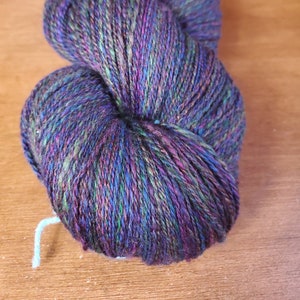 Hand spun yarn, 2ply fingering weight, merino/bamboo blend