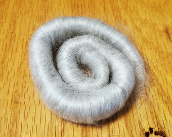 Satin angora rolags