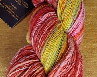 Hand dyed, Hand spun, fine wool sport weight singles, ombre style