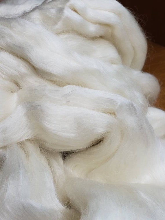 Polwarth/Mulberry Silk 50/50 Blend Combed Top, 4 oz Listing