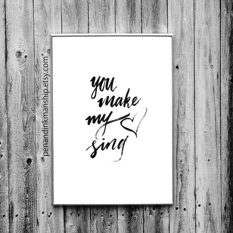 Downloadable quote print black and white song lyrics wild Etsy.de