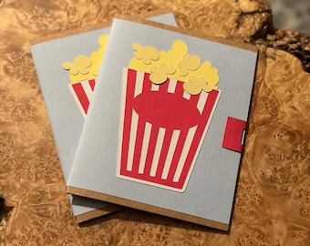 Handmade Popcorn Movie Theater Ticket Gift Card Holder | Gift Card Holder | Movie Gift Card Holder | Theater Gift Card Holder