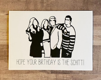 Handmade "Hope Your Birthday is the Schitt" Card | Schitts Creek Card | Schitts Creek Birthday
